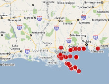 Tracking the Louisiana Oil Spill via Crowdsourcing