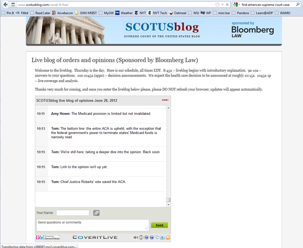 SCOTUSblog screenshot ACA decision