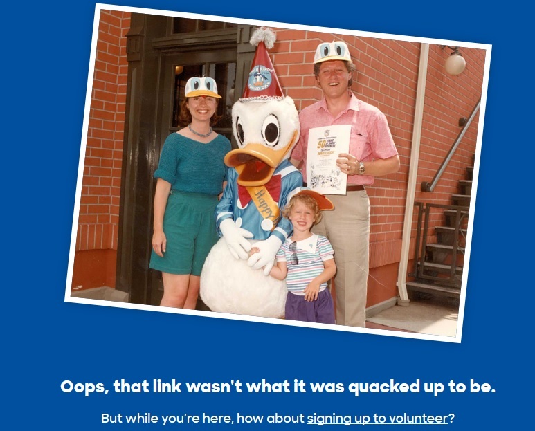 Hillary Clinton 404 page