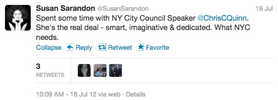 Sarandon Tweet