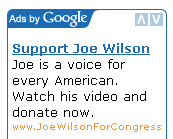 Joe Wilson Google Ad