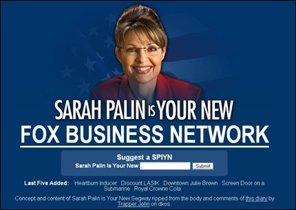 Sarah Palin is your new...