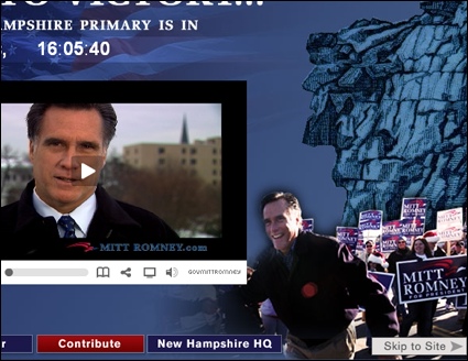 MittRomney.com screenshot