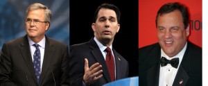 Jeb Bush, Scott Walker, Chris Christie -- 2016 Republican Presidential candidates