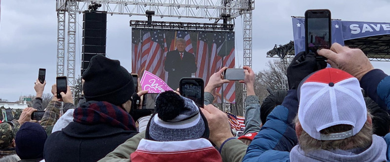 Live-streaming the Capitol Rally