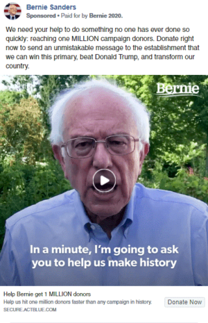 Bernie Sanders Facebook Ads