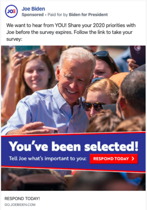 Joe Biden Facebook Ad
