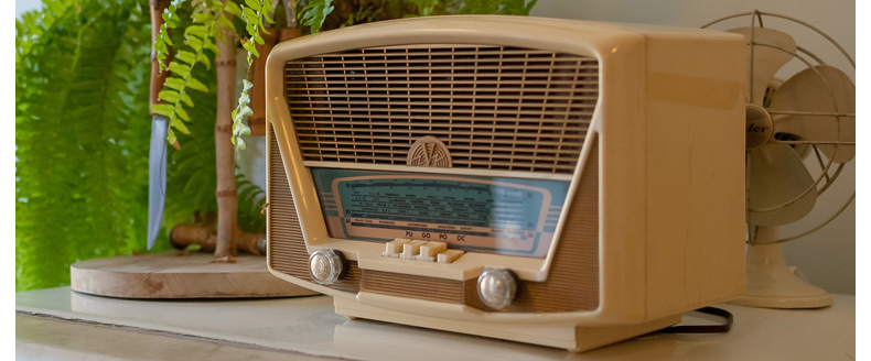 Radio, baby. Radio