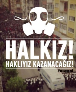 Gezi Park protest poster