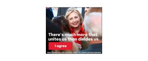 Hillary Clinton unity ad