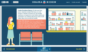 Obama campaign Life of Julie infographic series