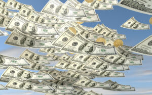 Raining money