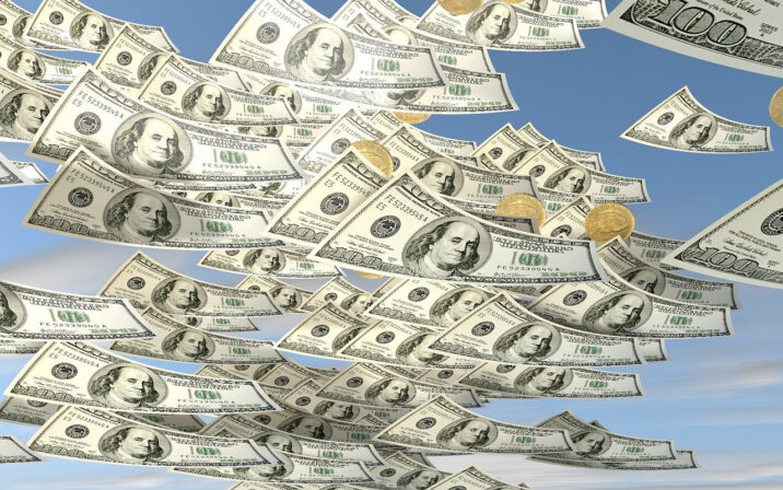 Raining money
