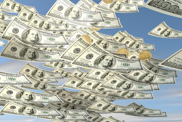Raining money