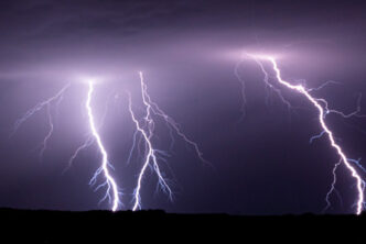 Lightning strikes
