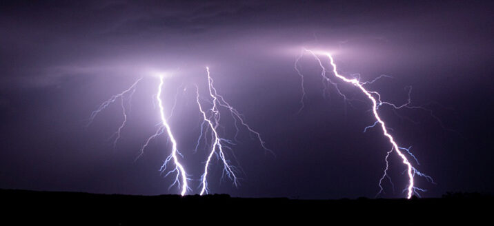 Lightning strikes