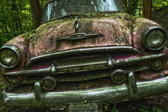 Wrecked car