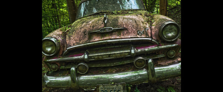 Wrecked car