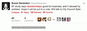 Sarandon Tweet