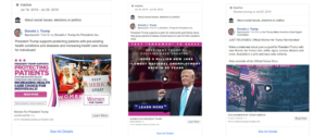 Donald Trump's Facebook Advertising Strategy